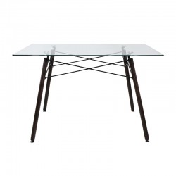 Mesa Oslo cristal rectangular encino